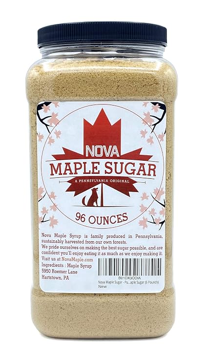 Nova Maple Sugar - Pure Grade-A Maple Sugar (6 Pounds)