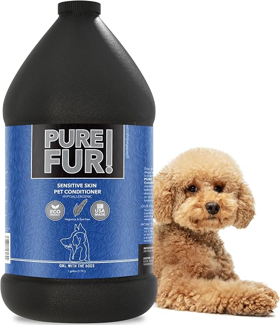Pure Fur! by Girl With The Dogs Sensitive Skin Dog & Cat Conditioner, 8Wks+