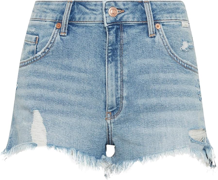 Mavi Jeans Rosie High-Rise Shorts in Mid Retro 80s Mid Retro 80s 30 3