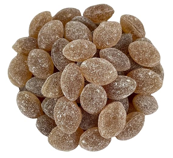 Old-Fashioned Sanded Ginger Drops Hard Candy, 2 Pounds