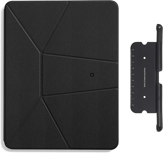 MOFT Dynamic Folio Case for iPad Air 13 inch Jet Black & Pencil Holder for Apple Pencil