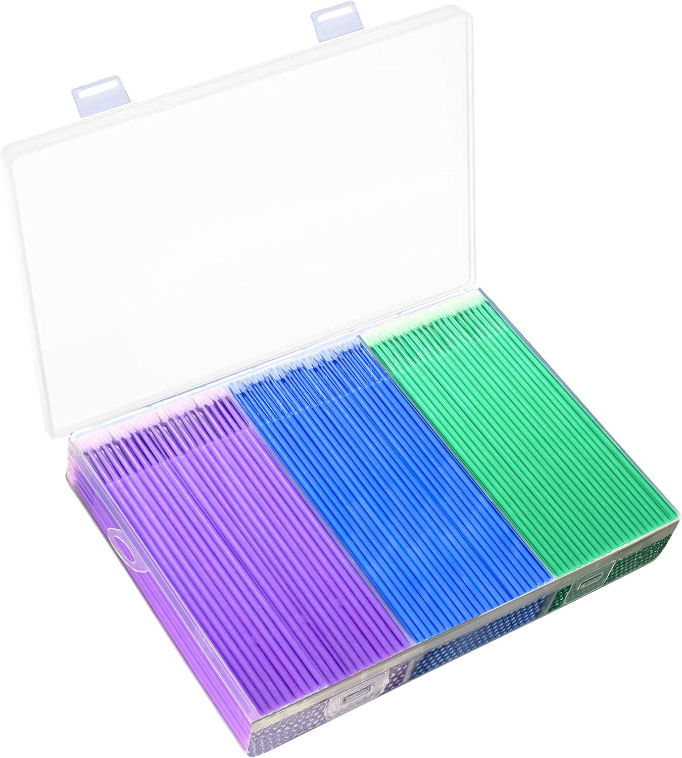 300Pcs Touch Up Paint Brushes,Repair Paint Brushes,for Automotive Paint chip Repair,Stone Chips,Scratches,Clearance Cleaning, Available in 2.5 mm,2.0mm,1.5mm L:2.5 BlueM:2.0 GreenS:1.5 Purple
