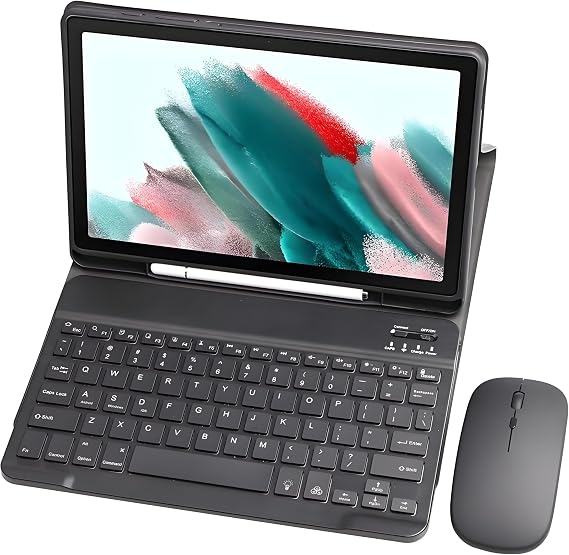 Keyboard Case for Samsung Galaxy Tab S10 FE / S9 FE / S9 / S8 / S7 10.9"/11", Tablet Case with Detachable Wireless Keyboard