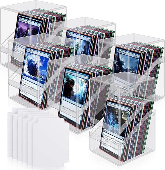 Mlikero 1000 Multicoloured Sleeves and 6 Acrylic Card Box