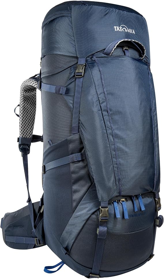 Tatonka Yukon 60+10 Trekking Backpack with Front Access Adjustable Back System Extra Base Compartment Rain Cover and 70 Litre Volume