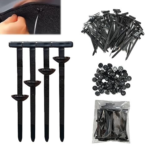20PCS Nylon Universal Cable Tie Buckle, 2025 New Multifunctional Cable Tie Buckle with Pin & Button Design, Heavy Duty Self-Locking Nylon Zip Ties Holder for Car Daily Repair