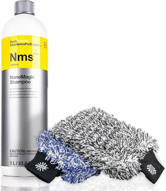 KOCHCHEMIE NanoMagic Shampoo & The Rag Company Cyclone Wash Mitts Bundle