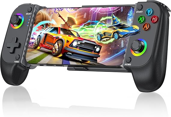 HELLCOOL Wireless Mobile Phone Controller Handheld Smartphone Controller with Hall Joysticks for Android/iPhone Compatible with Xbox Cloud/Steam Link/GeForce Now/MFi Apple Arcade