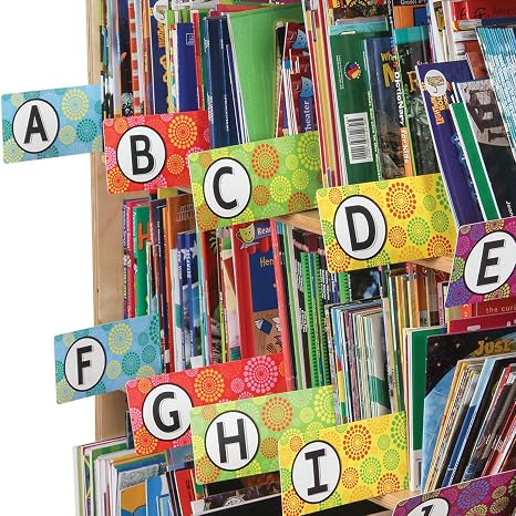 Really Good Stuff Classroom Library Alphabet Book Dividers