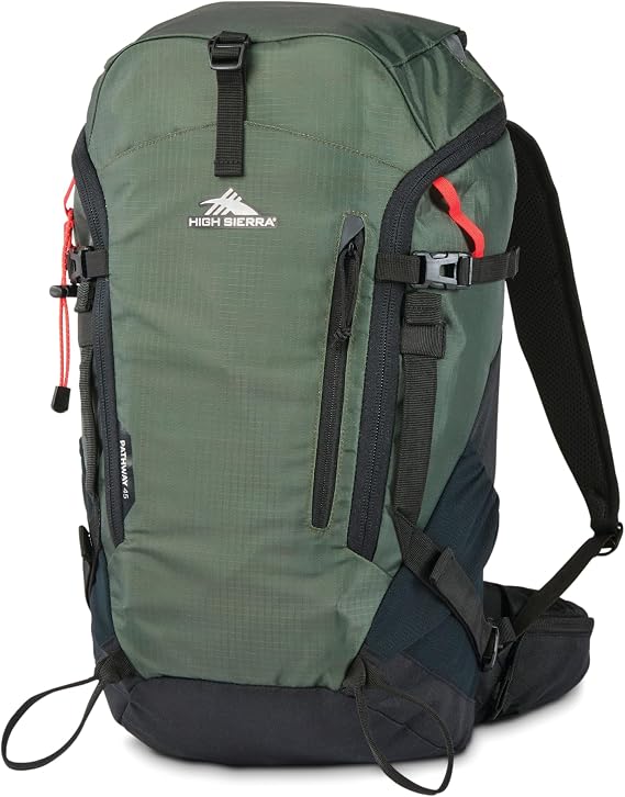 High Sierra Pathway 2.0 45L Backpack In Forest Green/Black