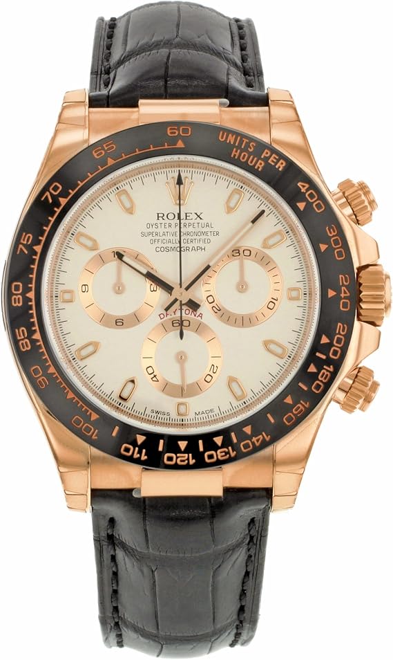 Rolex Daytona 116515 LNi 18K Everose Gold Automatic Men's Watch
