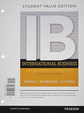 International Business, Student Value Edition (15th Edition)