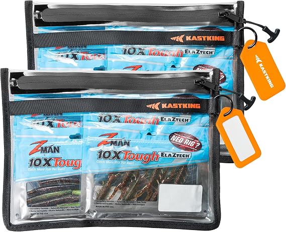 KastKing BaitShield Tackle Storage Bag, Soft Plastic Bait Storage, Large