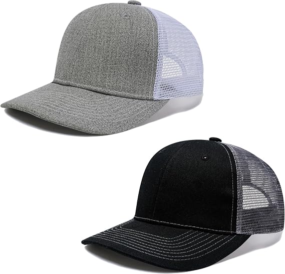 HAPEE 2/3 Pack Baseball Cap for Mens Trucker, Classic Color-Blocking hat Snapback Cap