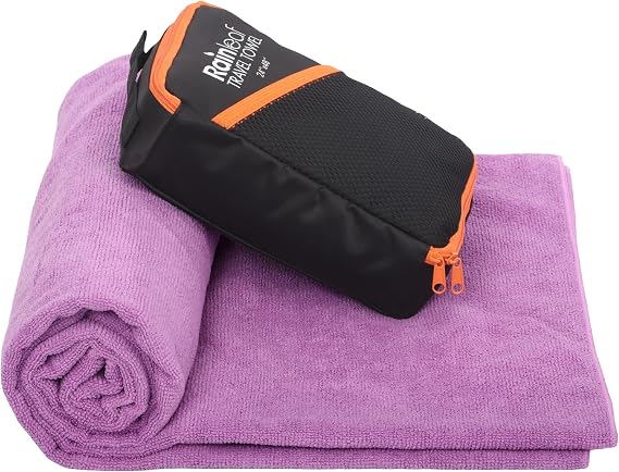 Rainleaf Microfiber Towel Quick Dry Camping & Travel Towel. Compact