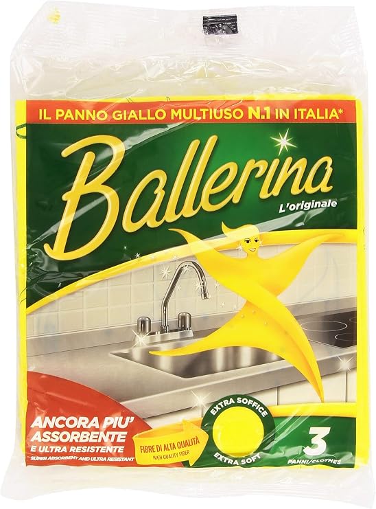 Henkel Ballerina Cloth-Yellow, 3-Piece