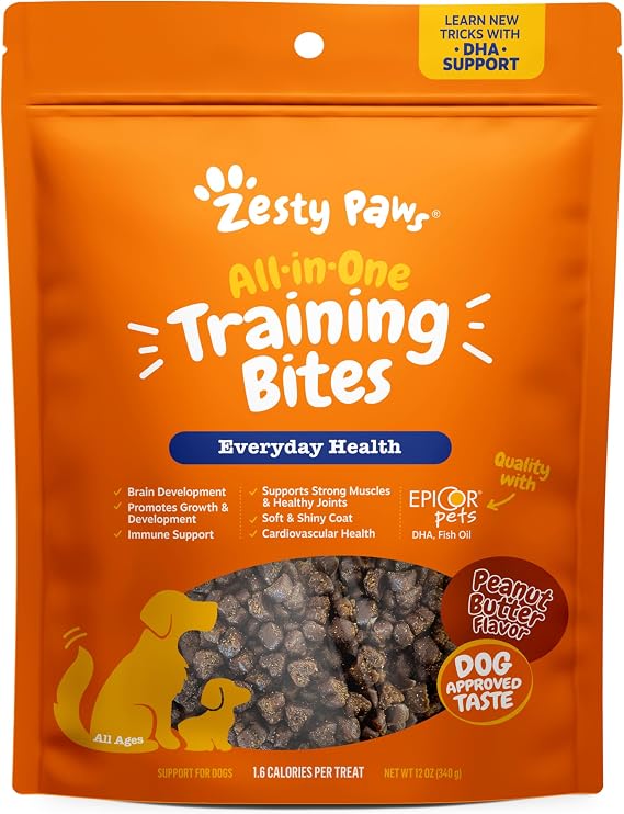 Zesty Paws Dog Training Treats - Training Treats for Dogs, PB, 12 oz