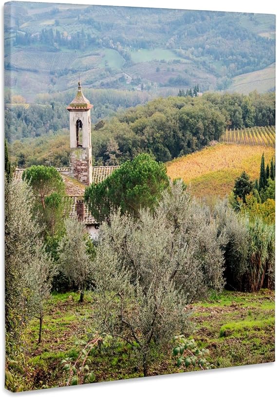 3dRose Italy, Tuscany. Santa Maria Novella Monastery near Radda in Chianti. Museum Grade Canvas Wrap 16x20