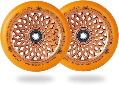 110mm x 24mm Lotus Wheel Orange