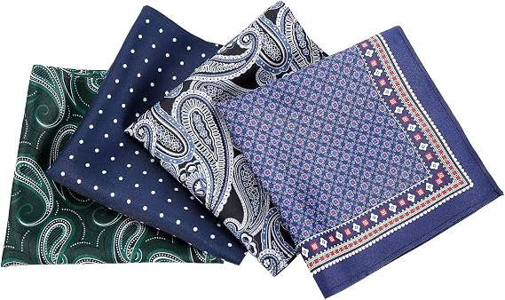 DAISYSILK Pocket Squares for Men, 100% Mulberry Silk Pocket Square, Luxury Men's Pocket Square for Suits & Tuxedos