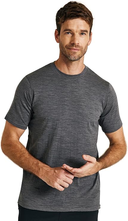 METARINO Mens Merino Wool T-Shirt Short Sleeve Athletic Tees Lightweight Base Layer Undershirt for Running,Workout