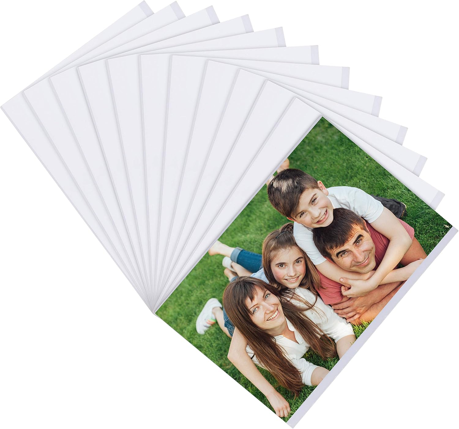 Belle Vous Clear Magnetic Refrigerator Photo Sleeve Picture Frames 12 Pack - For Photos 4 x 6 inches 10 x 15cm - Picture Collage Frames for Fridge & Metal Surfaces