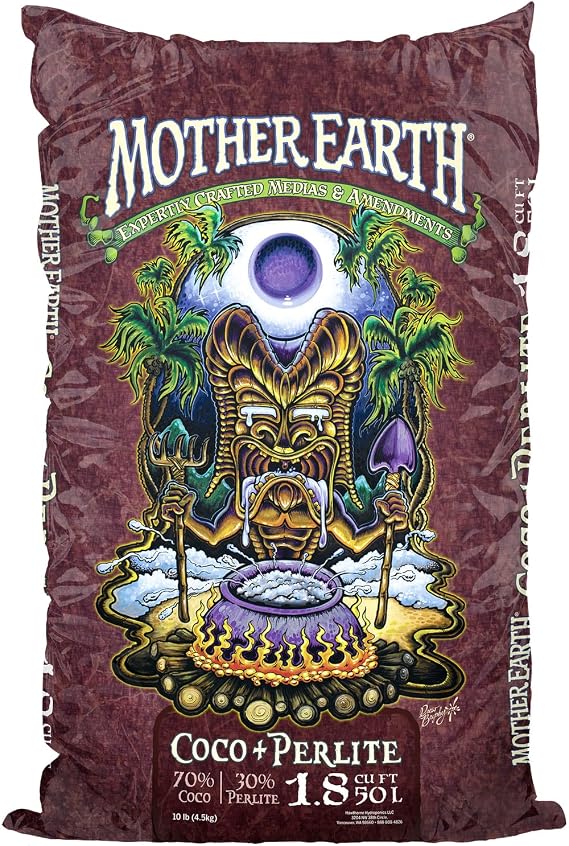 Mother Earth Coco + Perlite Mix, Growing Media for Indoor and Outdoor Container Gardening, 1.8 cu. ft.