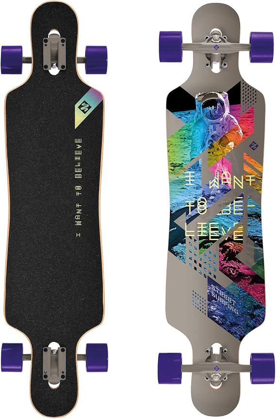 Longboard Street Surfing Curve DT Freeride 39" I Want to Believe