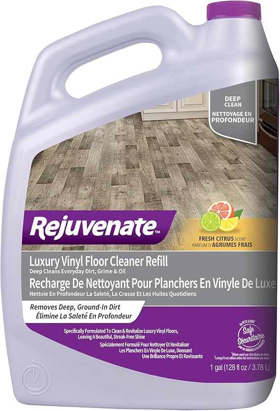 Rejuvenate Luxury Vinyl Floor Cleaner 1 Gal, Fresh Citrus Scent