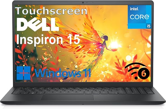 Dell Inspiron 15.6" FHD Touchscreen Laptop Computer, 13th Gen Intel 10-Core i5-1334U, 32GB DDR4 RAM, 1TB PCIe SSD, WiFi 6, Bluetooth, Type-C, HDMI, Black, Windows 11 Home
