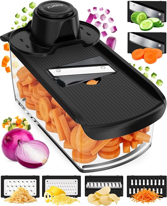 Fullstar Pro Mandoline Vegetable Slicer & Grater with Container