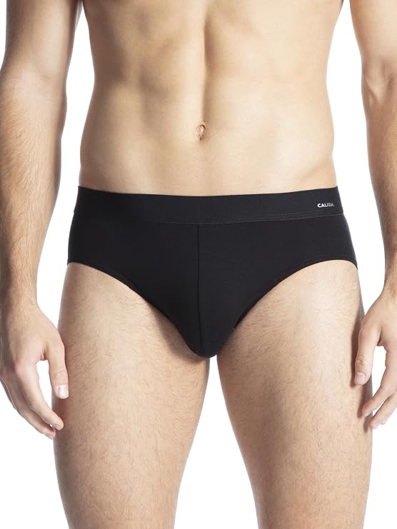 Calida Men's Cotton Briefs, Full Seat Coverage | Cotton Code Line | 95% Cotton, 5% Elastane