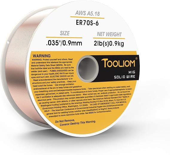 TOOLIOM ER70S-6 0.035" Mild Steel MIG Welding Wire 2LB