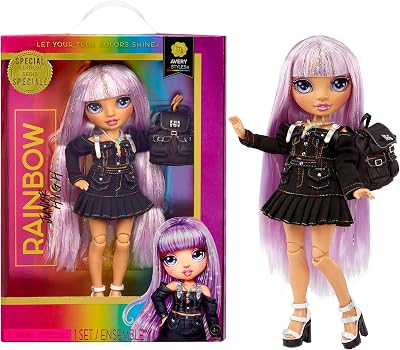 Rainbow High Avery Styles 9 Posable Fashion Doll with Accessories and Backpack - Ages 4-12