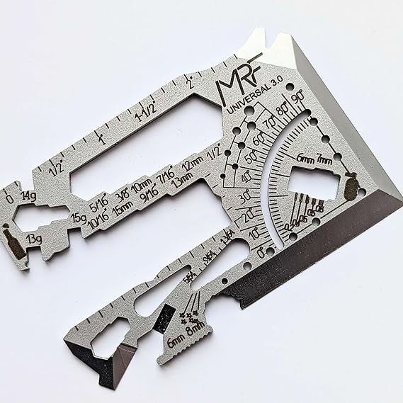 Universal 3.0 Card Multitool Credit– 60-in-1 EDC Wallet Tool – Titanium – Made in Ukraine & Combat-Tested – For Repairs, Outdoors, Travel