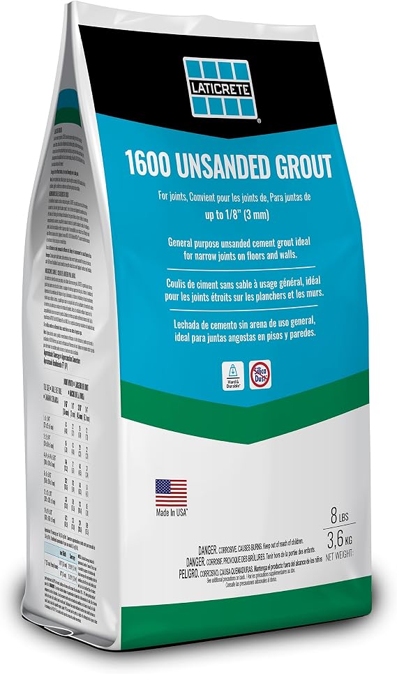 LATICRETE 1600 UNSANDED Grout Light Pewter 8LB