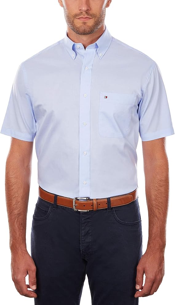 Tommy Hilfiger Men's Short Sleeve Button Down Shirt