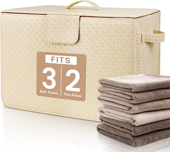 Family-Size Towel Warmer Bucket - Instantly Heats 3 Oversized Towels + Robe in 3 Mins