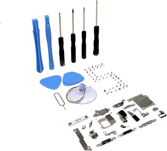 Internal Metal Plate Cover Parts for iPhone 5,Bracket Replacement Inlcuding Complete Full Screw Set and Reapir Tool Kit for iPhone 5