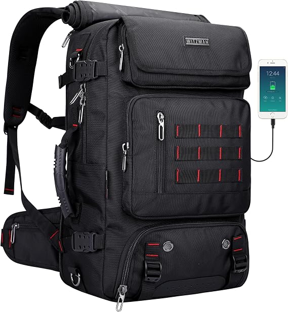 WITZMAN Carry on Travel Backpack for Men Airline Approved Fits 16" Laptop