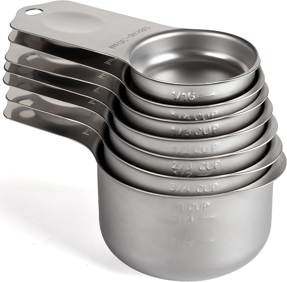 Measuring Cups Set of 7 Stainless Steel Measuring Cups