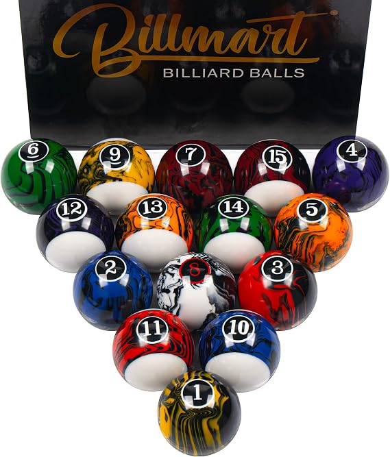 Billmart Billiard Balls Set 16 Pool Table Balls