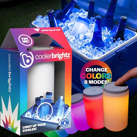Brightz CoolerBightz LED Cooler Light, 8 Color Modes, Battery Powered