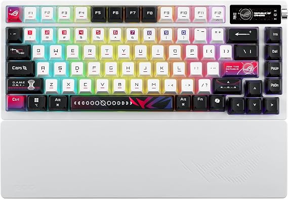 ASUS ROG Azoth X 75% Custom Gaming Keyboard, OLED Display