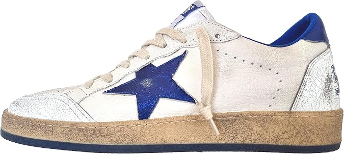 Golden Goose Men's Ball Star Trainers White - Bluette