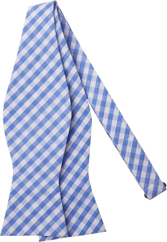 Jacob Alexander Men's Gingham Checkered Pattern Self-Tie Bow Tie