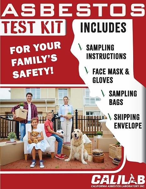 DIY Asbestos Test Kit - 5 Samples Analysis - 48hr (2 Business Days) by NVLAP Accredited Lab