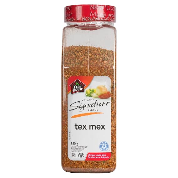 Club House Tex Mex Seasoning One Step, 560 Gram/19.75oz {Imported from Canada}