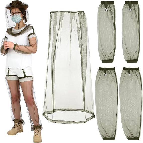 5 Pcs Anti Mosquito Suit Midge Clothing Mesh Net