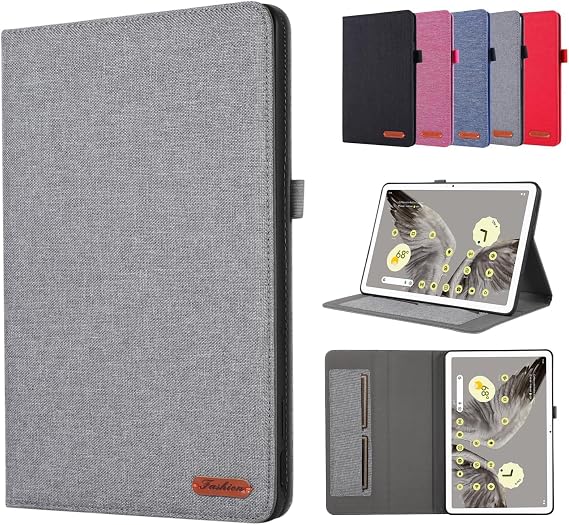Case for Google Pixel Tablet, 10.95 inch, Thin, Includes Pen Holder, Multi-Viewing Angle Adjustment, Card Storage, Full Protection, Shock Absorption, Scratch Resistant, Google Pixel Tablet Cover